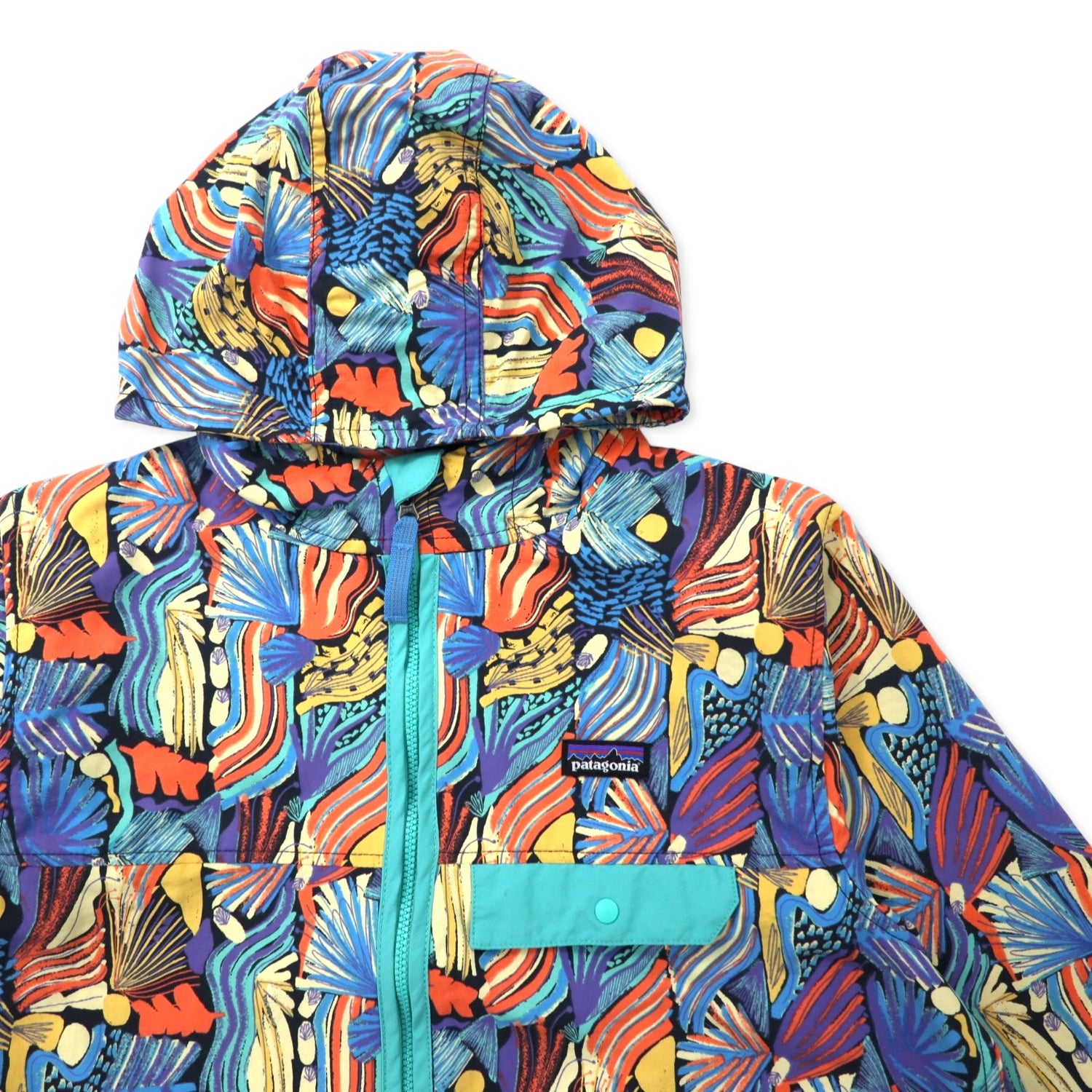 PATAGONIA Baggies Jacket Shell HOODIE XXL Multi Color Patterned 