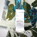 Reyn Spooner Pullover Aloha Shirt S Beige Cotton All-over Hibiscus Pattern Unused