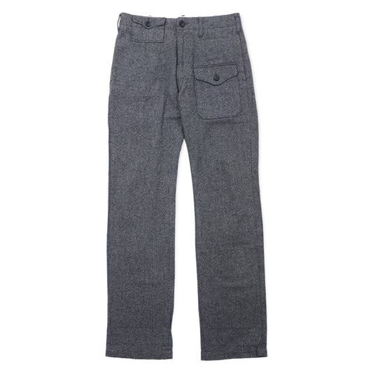 日本然リトテ-古着オンライン-Engineerd Garments ヘリンボーン トラウザーズ 30 グレー コットン ANDOVER PANT-Engineered Garments Herringbone Trousers 30 Gray Cotton ANDOVER PANT