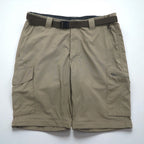 Columbia 2-Way Convertible Cargo Pants, Size L, Omni-Shade Waterproof Ripstop Silver Ridge Convertible Pants