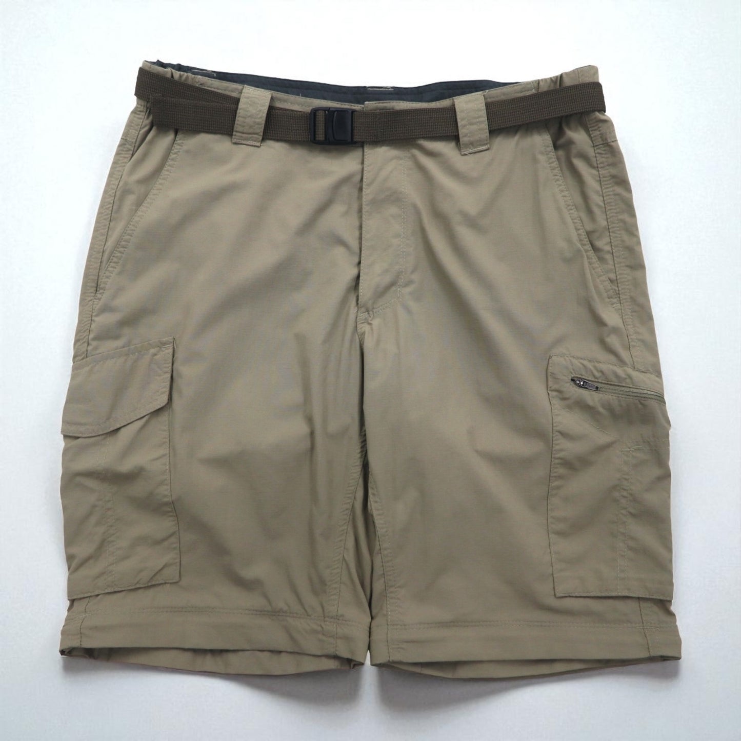 Columbia 2-Way Convertible Cargo Pants, Size L, Omni-Shade Waterproof Ripstop Silver Ridge Convertible Pants