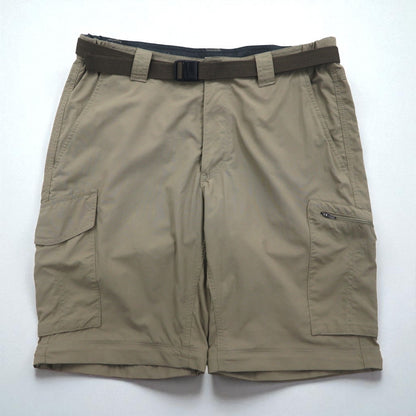 Columbia 2-Way Convertible Cargo Pants, Size L, Omni-Shade Waterproof Ripstop Silver Ridge Convertible Pants