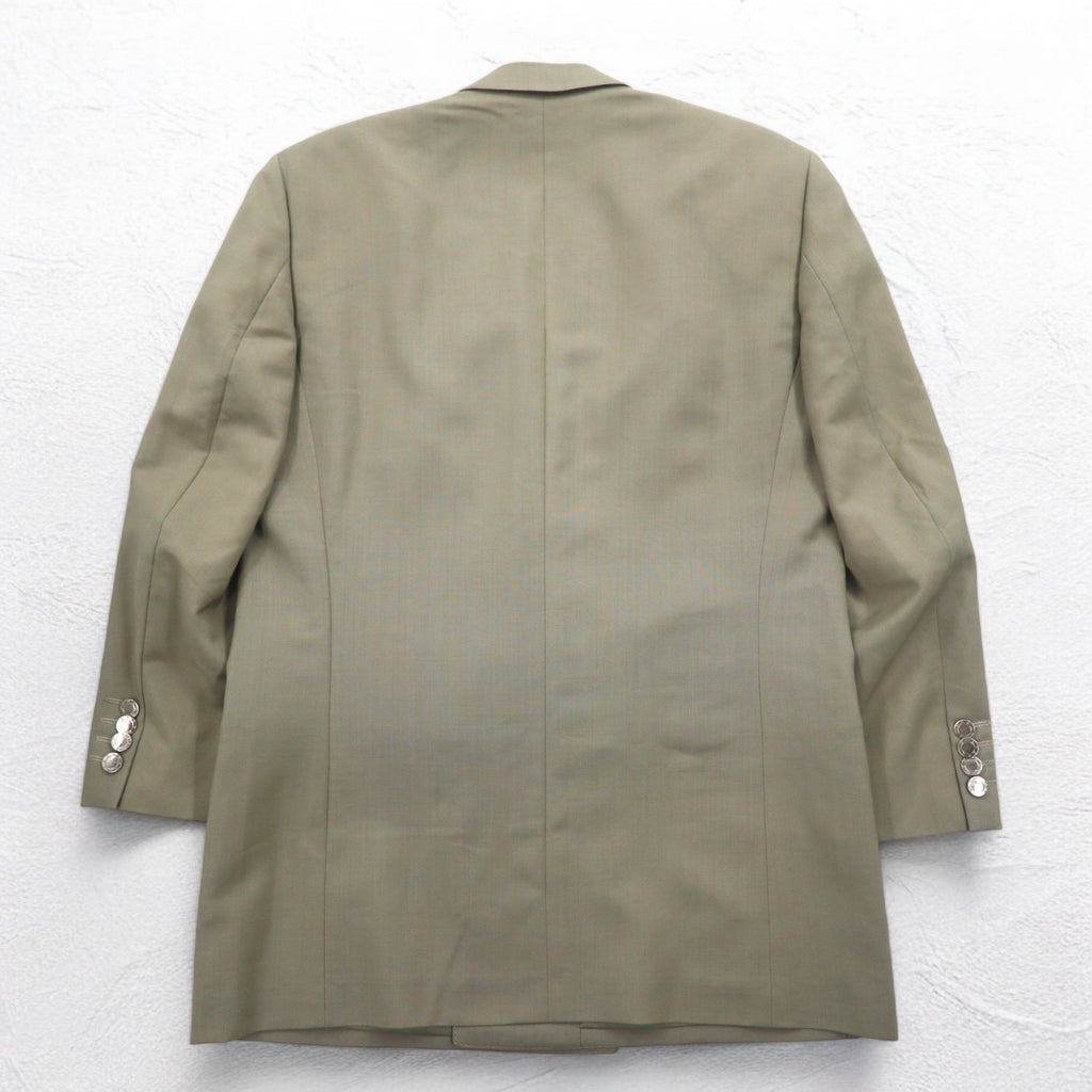 GIVENCHY 80年代 オールド ダブル テーラードジャケット ブレザー M ベージュ ウール メタルボタン 日本製