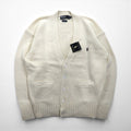 Polo Ralph Lauren 90年代 ニット Vネック カーディガン L ホワイト スモールポニー刺繡 未使用品