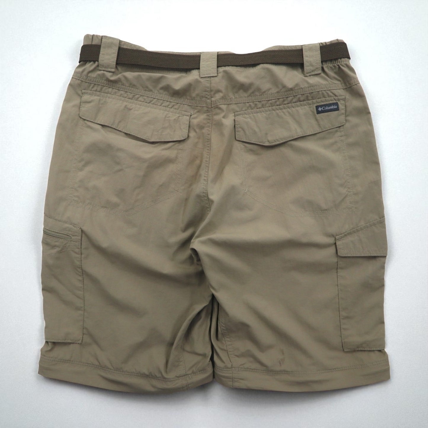 Columbia 2-Way Convertible Cargo Pants, Size L, Omni-Shade Waterproof Ripstop Silver Ridge Convertible Pants