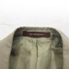 GIVENCHY 80年代 オールド ダブル テーラードジャケット ブレザー M ベージュ ウール メタルボタン 日本製