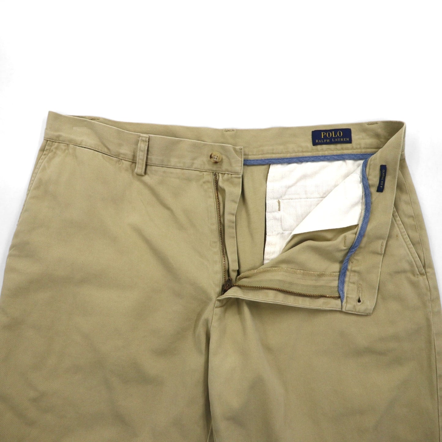 POLO RALPH LAUREN ポロチノ クラシックフィット ショートパンツ L ベージュ コットン