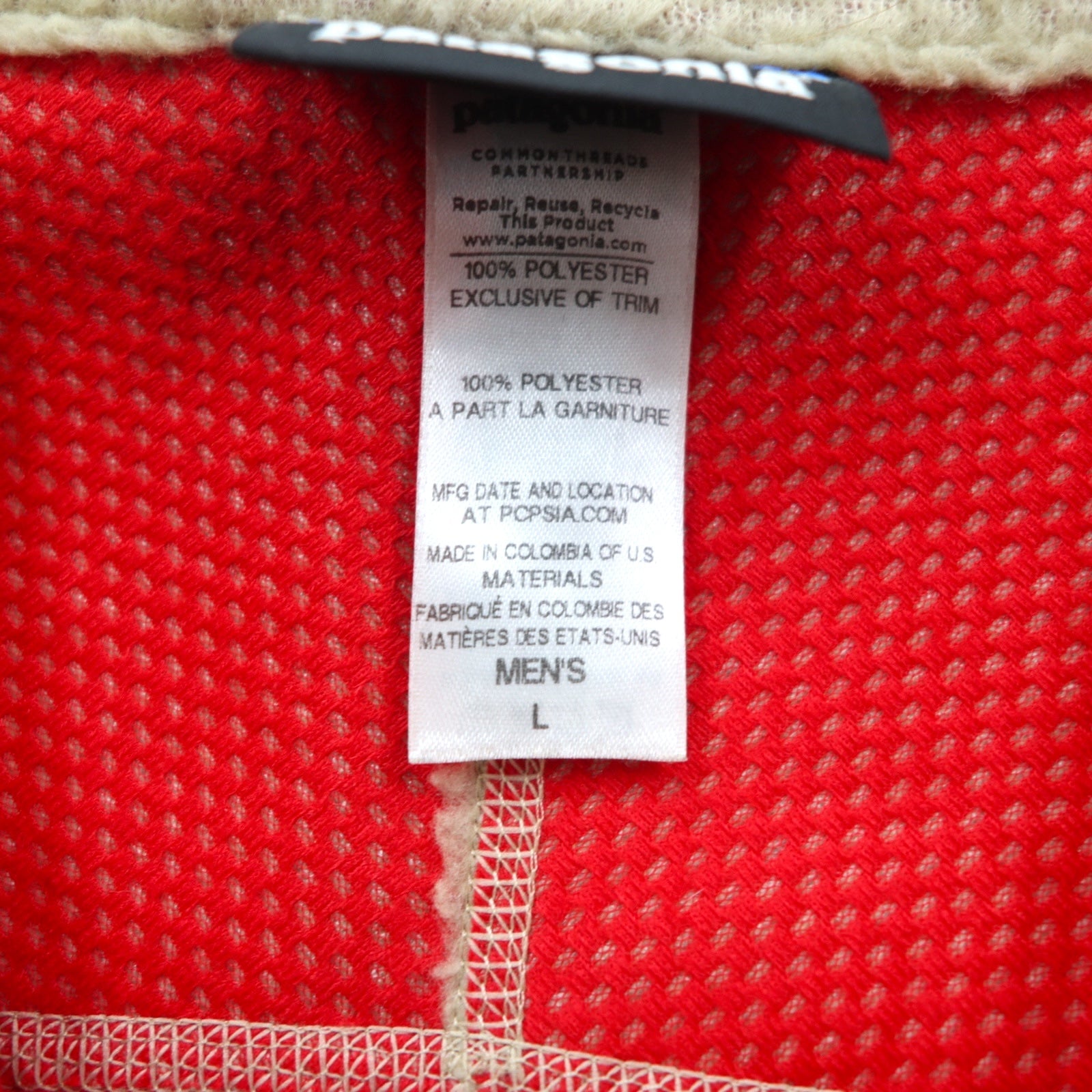 Patagonia Classic Retro-X Vest Fleece Vest L Beige 23047FA14