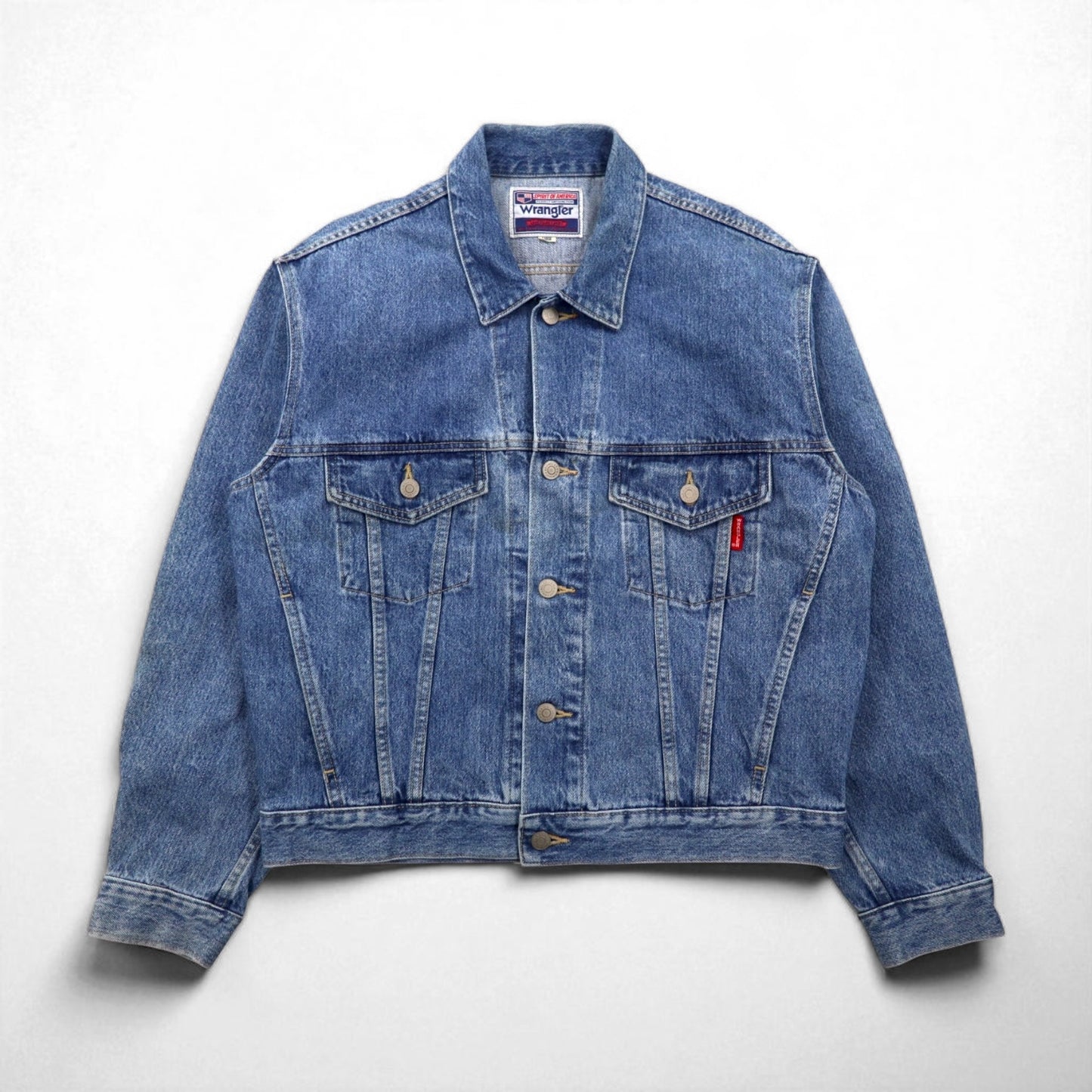 Wrangler 90年代 日本製 デニムジャケット Gジャン L インディゴ M4900-00 短丈