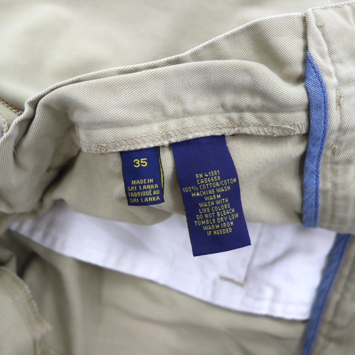 POLO RALPH LAUREN ポロチノ クラシックフィット ショートパンツ L ベージュ コットン