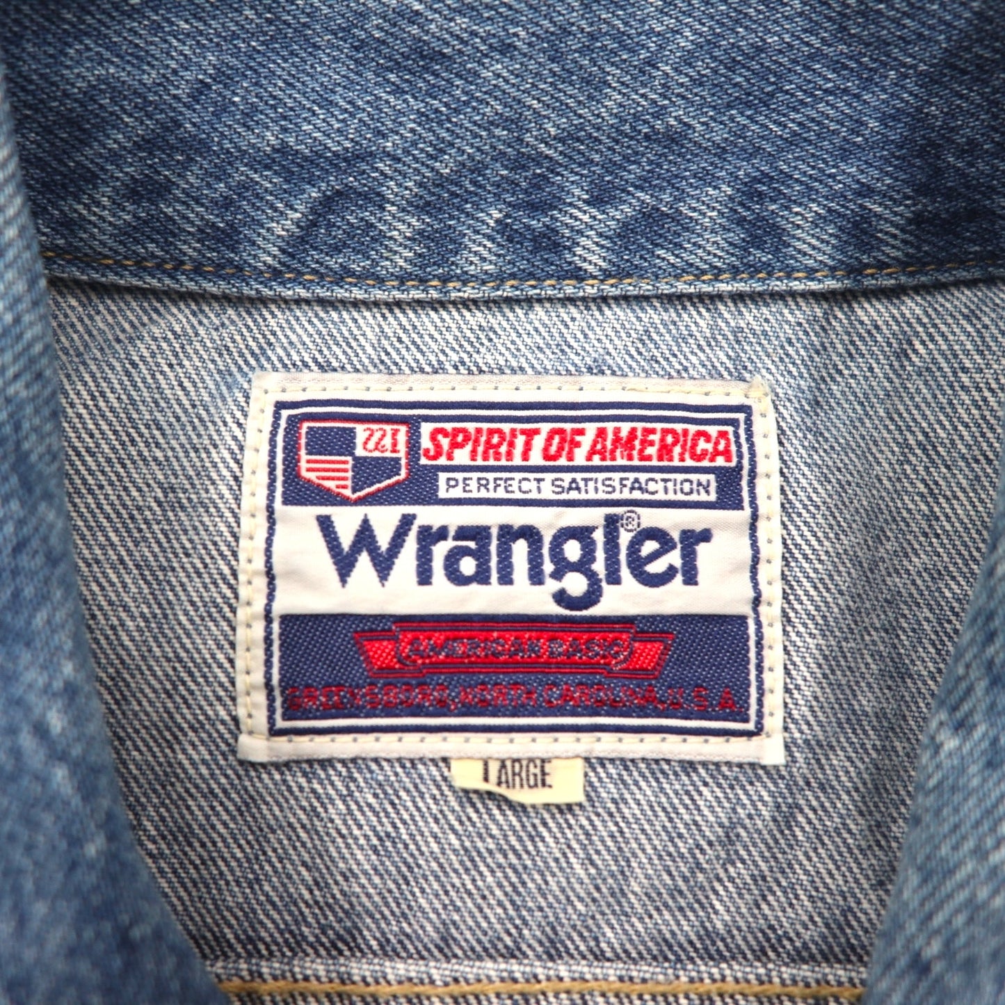Wrangler 90年代 日本製 デニムジャケット Gジャン L インディゴ M4900-00 短丈