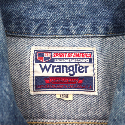 Wrangler 90年代 日本製 デニムジャケット Gジャン L インディゴ M4900-00 短丈