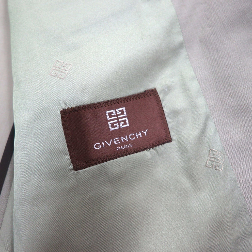 GIVENCHY 80年代 オールド ダブル テーラードジャケット ブレザー M ベージュ ウール メタルボタン 日本製