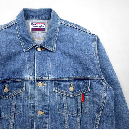 Wrangler 90年代 日本製 デニムジャケット Gジャン L インディゴ M4900-00 短丈