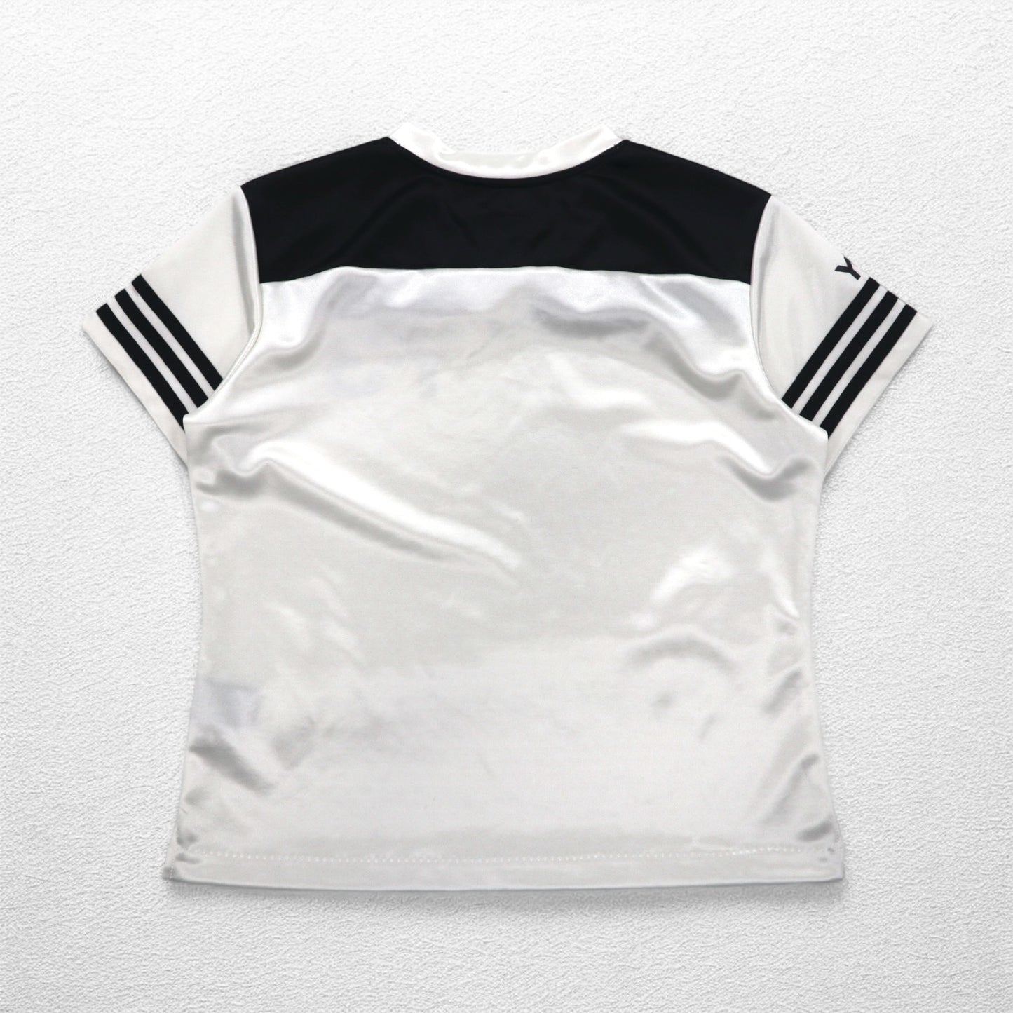 Y-3 (YOHJI YAMAMOTO × adidas) Game Shirt S Black White Satin Polyester Uniform