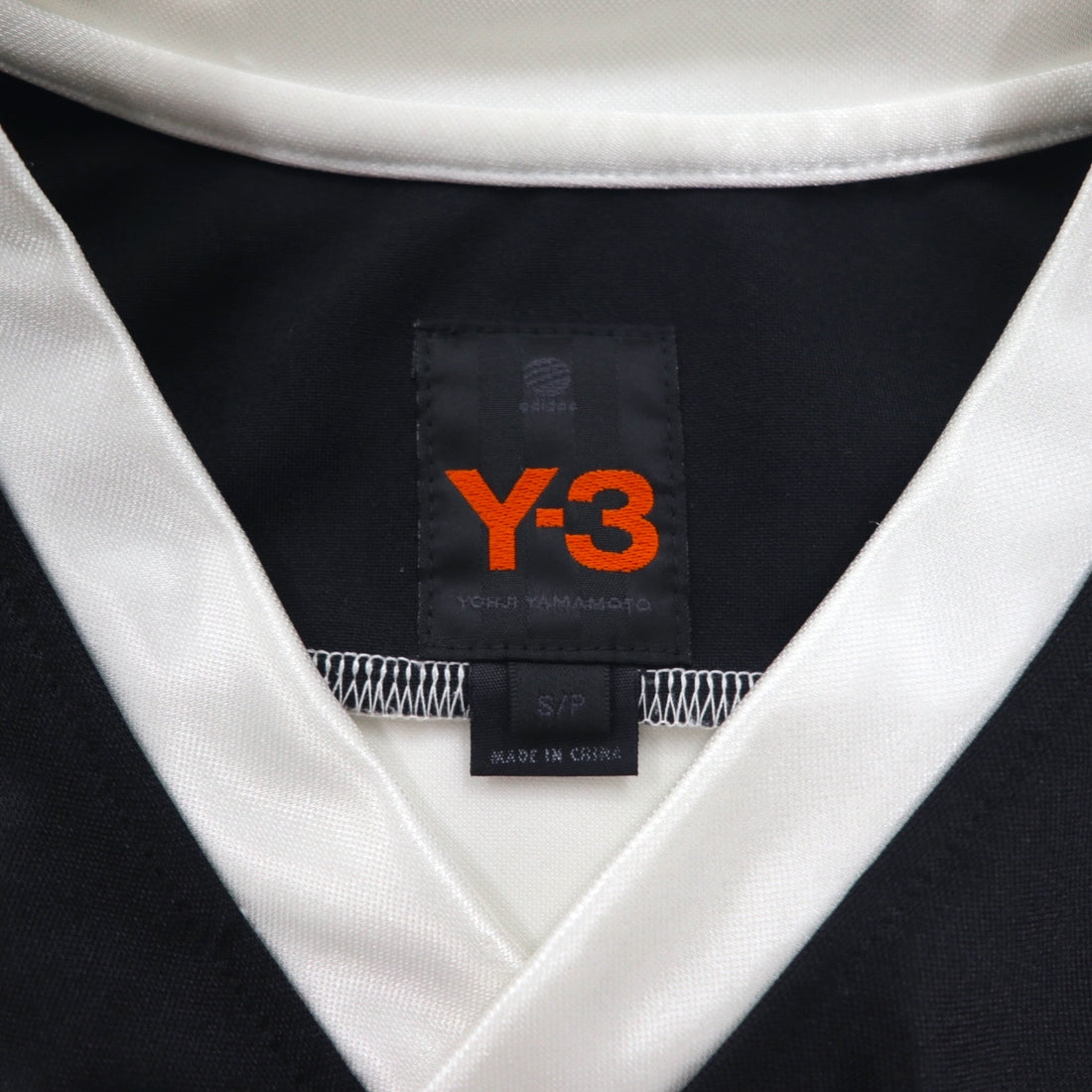 Y-3 ( YOHJI YAMAMOTO × adidas ) ゲームシャツ S ブラック ホワイト サテン ポリエステル ユニフォーム
