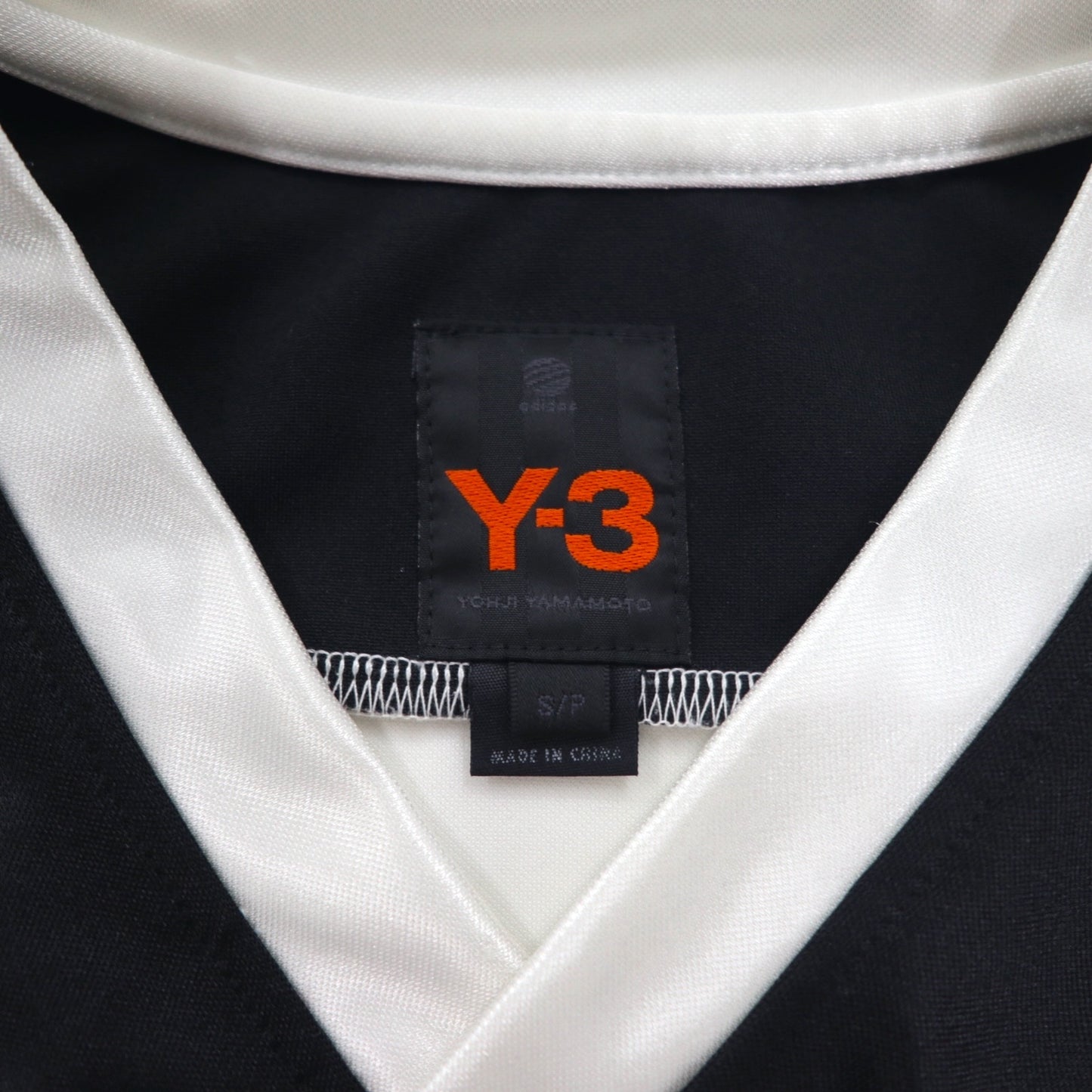 Y-3 (YOHJI YAMAMOTO × adidas) Game Shirt S Black White Satin Polyester Uniform