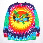 GRATEFUL DEAD Dancing Bear Tie-dye Long Sleeve T-Shirt Long TM Multicolor DELTA Body Grateful Dead