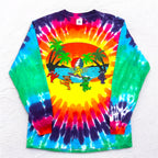GRATEFUL DEAD Dancing Bear Tie-dye Long Sleeve T-Shirt Long TM Multicolor DELTA Body Grateful Dead