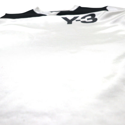 Y-3 (YOHJI YAMAMOTO × adidas) Game Shirt S Black White Satin Polyester Uniform