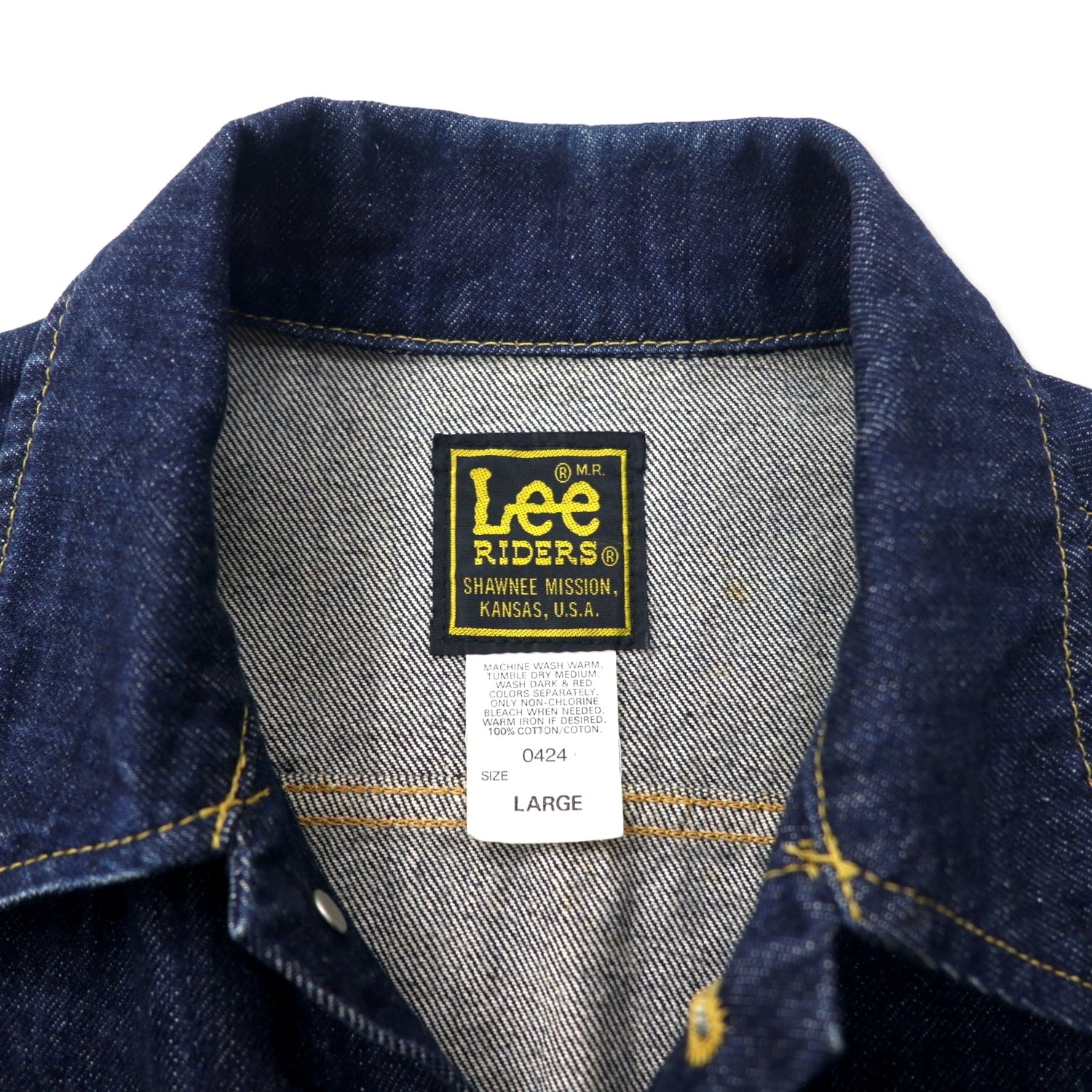 LEE RIDERS Denim Jacket G Jean L Blue dark blue 0424 Japan 