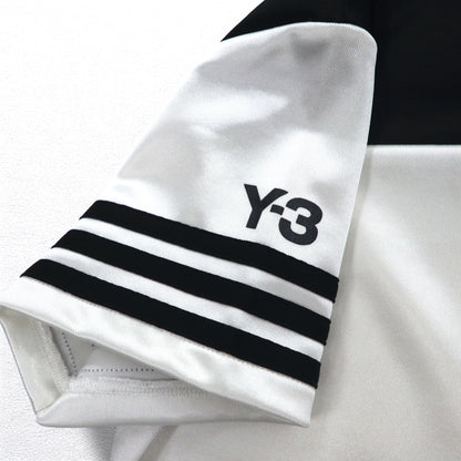 Y-3 (YOHJI YAMAMOTO × adidas) Game Shirt S Black White Satin Polyester Uniform