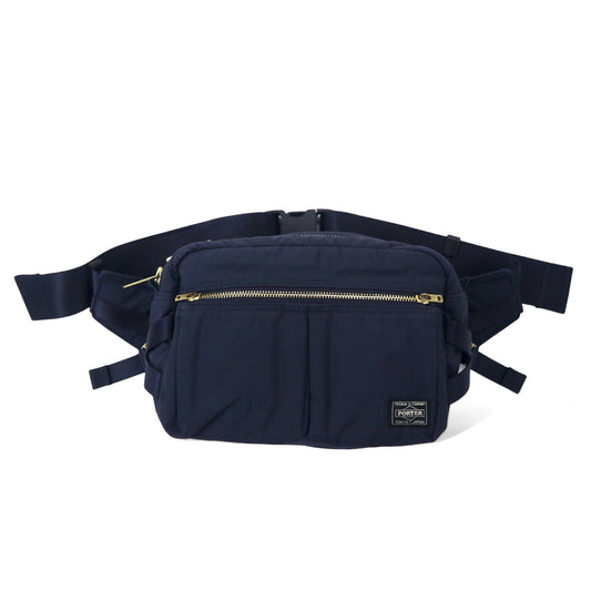 PORTER ドラフト ウエストバッグ ボディバッグ ネイビー ナイロン DRAFT WAIST BAG 日本製