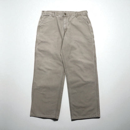 carhartt ウォッシュド ダック ペインターパンツ XL ベージュ コットン B11DES