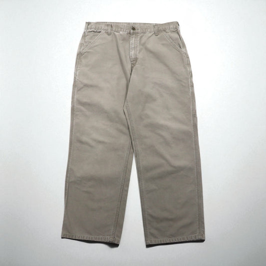 carhartt ウォッシュド ダック ペインターパンツ XL ベージュ コットン B11DES