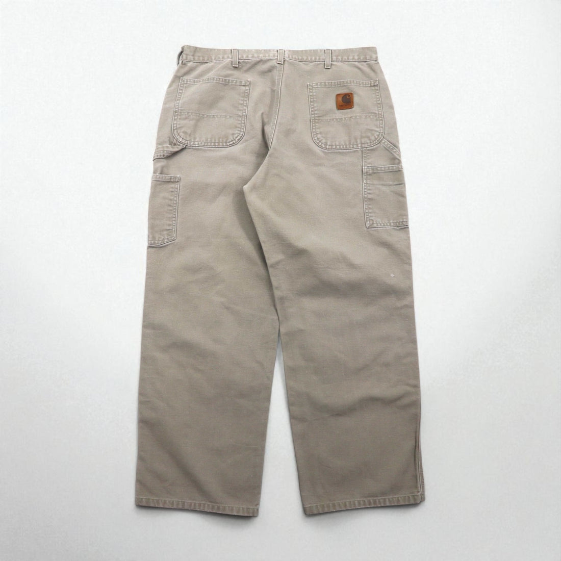 Carhartt Washed Duck Painter Pants, XL, Beige Cotton, B11DES