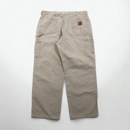 carhartt ウォッシュド ダック ペインターパンツ XL ベージュ コットン B11DES