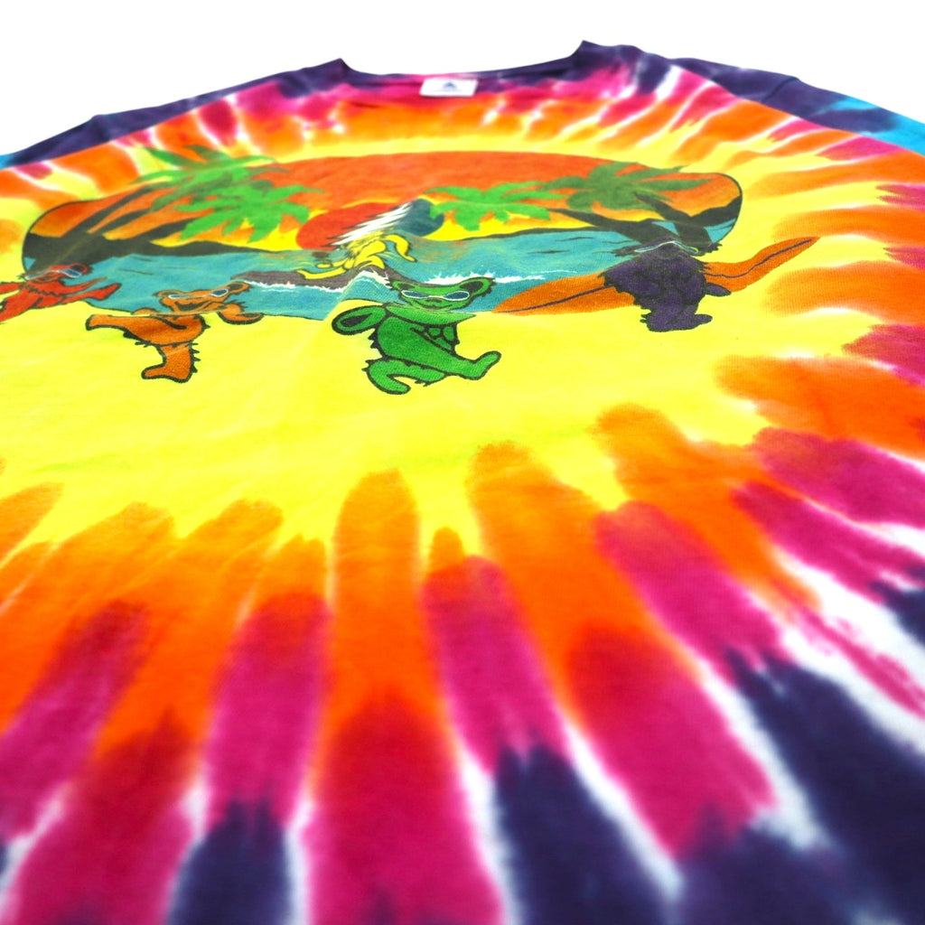 GRATEFUL DEAD Dancing Bear Tie-dye Long Sleeve T-Shirt Long TM Multicolor DELTA Body Grateful Dead