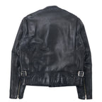 HARLEY DAVIDSON Single Riders Leather Jacket M Black Cowhide Quilted Liner 40192