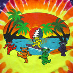 GRATEFUL DEAD Dancing Bear Tie-dye Long Sleeve T-Shirt Long TM Multicolor DELTA Body Grateful Dead