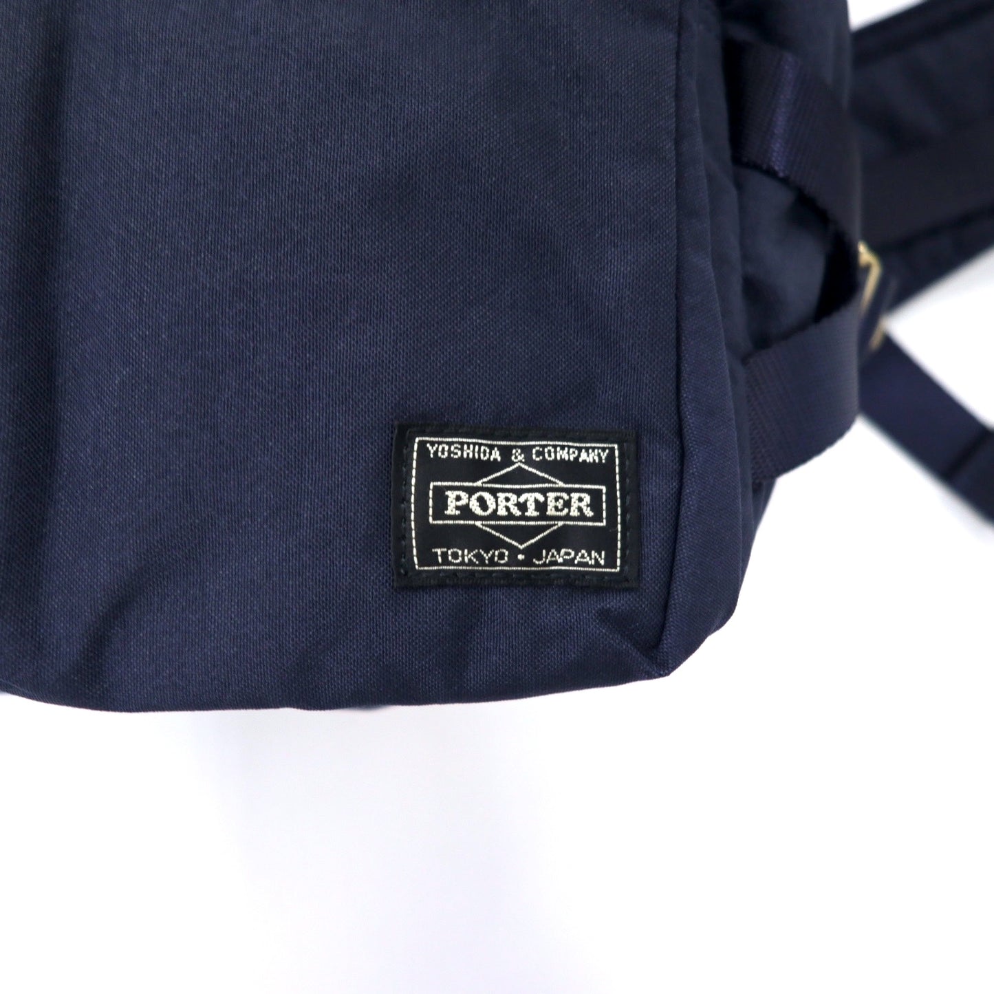 PORTER ドラフト ウエストバッグ ボディバッグ ネイビー ナイロン DRAFT WAIST BAG 日本製