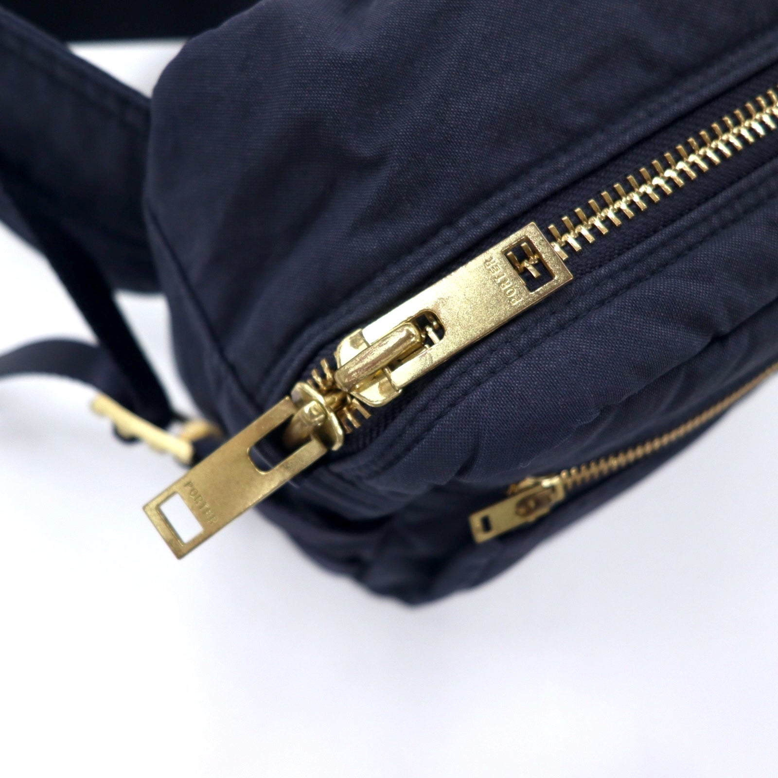 PORTER Draft Waist Bag Body Bag Navy Nylon DRAFT WAIST BAG Made in Japan
