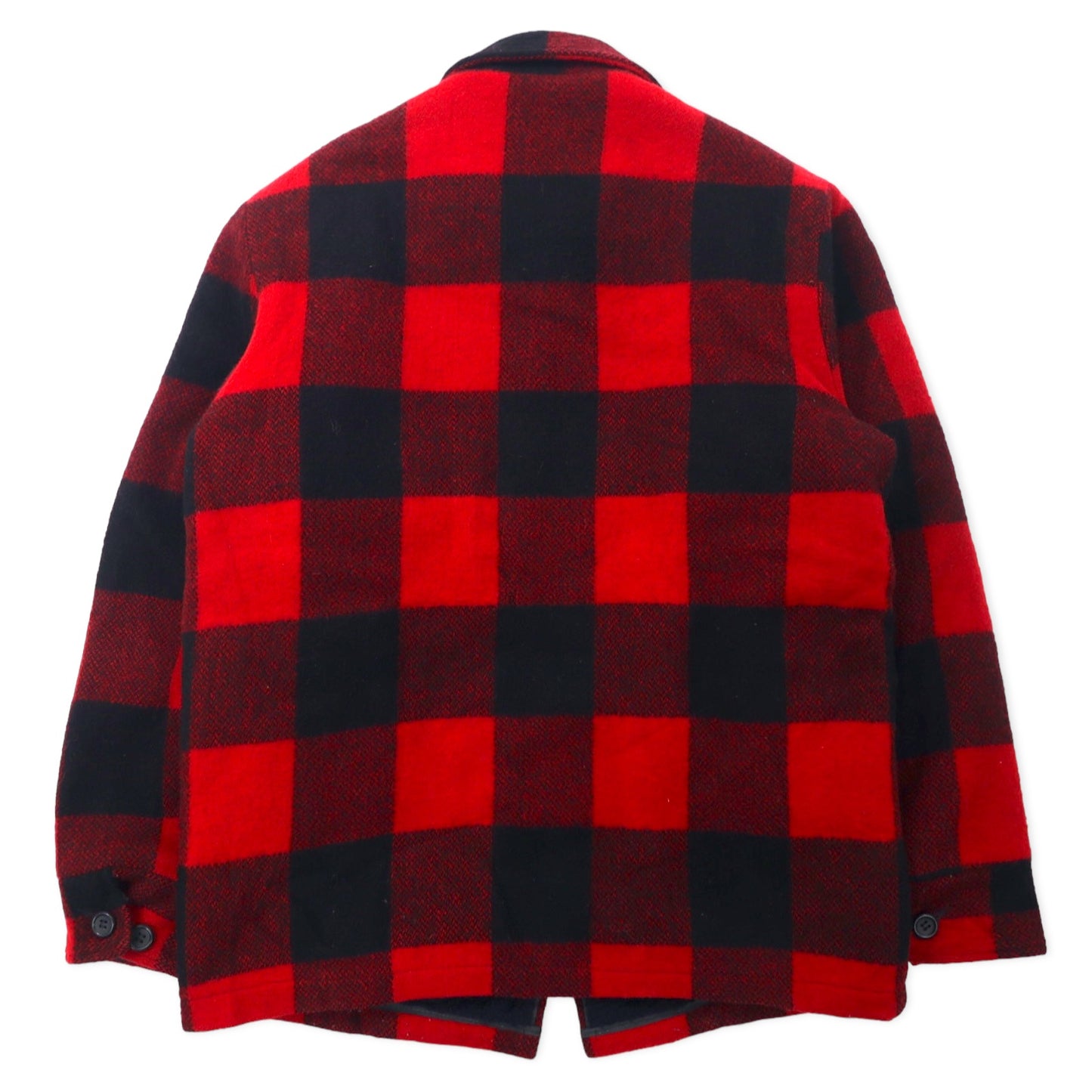 Woolrich USA MADE 70's Buffalo CHECKED Sports Jacket M Red Black 