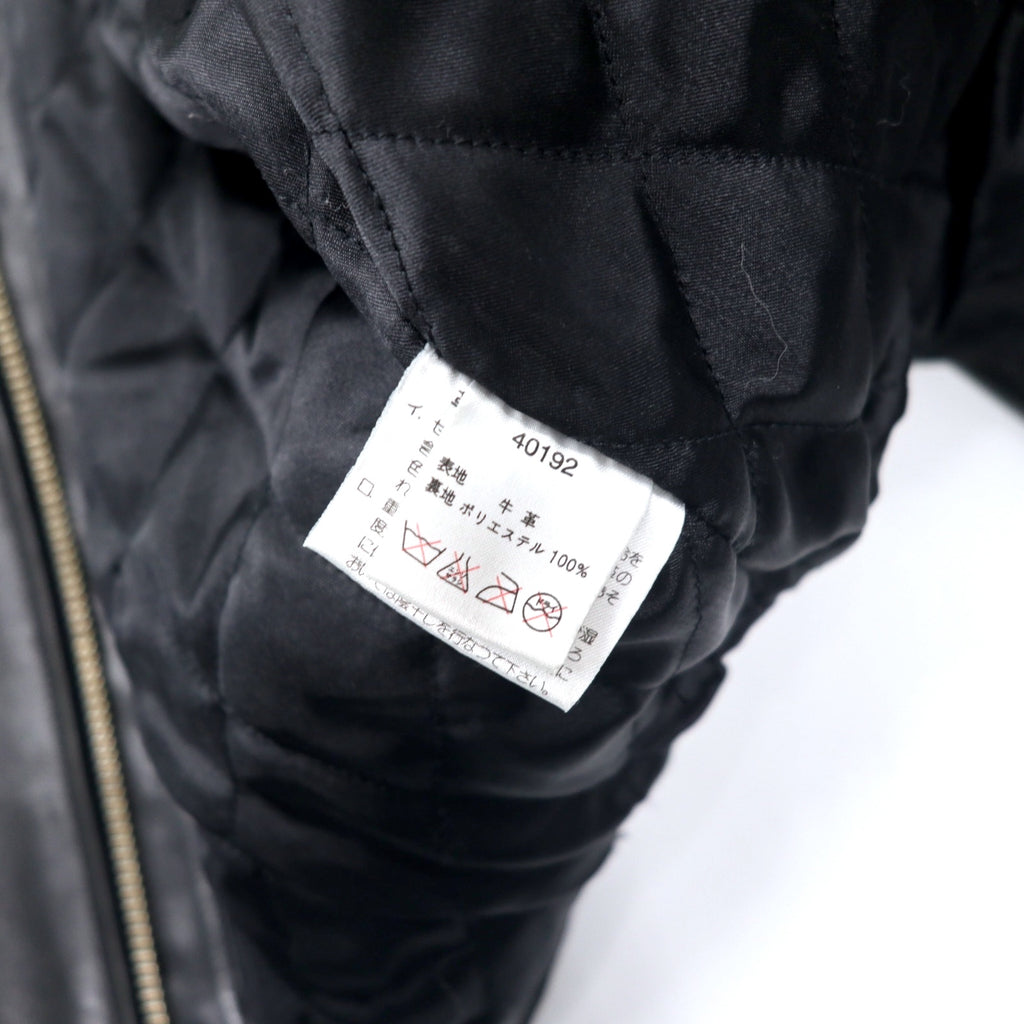 HARLEY DAVIDSON Single Riders Leather Jacket M Black Cowhide Quilted Liner 40192