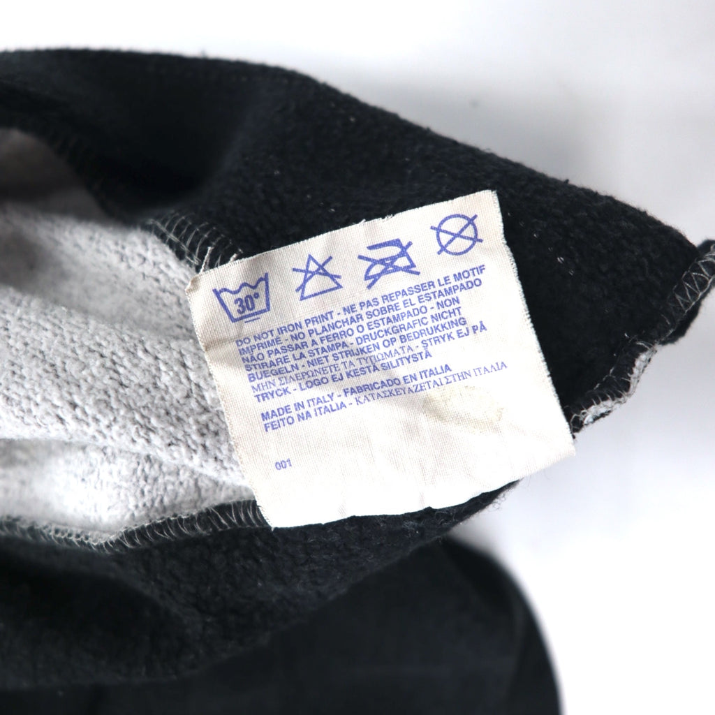 Champion USA 90s Made in Italy Half Zip Layered Sweatshirt XL Grey Cotton Script Logo Patch