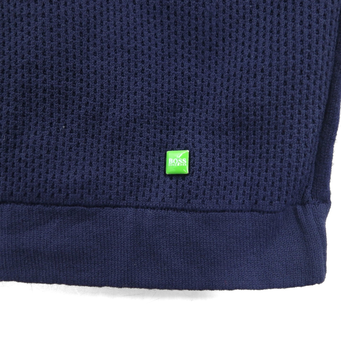 HUGO BOSS トルコ製 ハーフジップ ニット セーター XL ネイビー ウール 羊毛