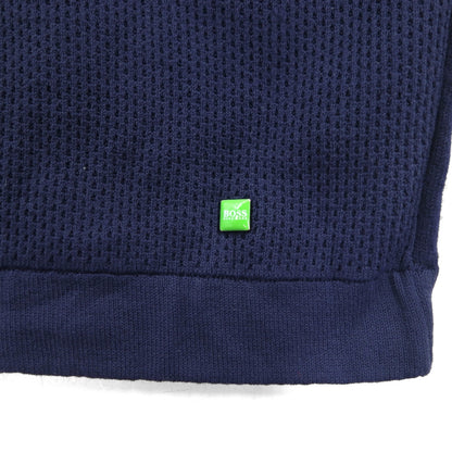 HUGO BOSS トルコ製 ハーフジップ ニット セーター XL ネイビー ウール 羊毛