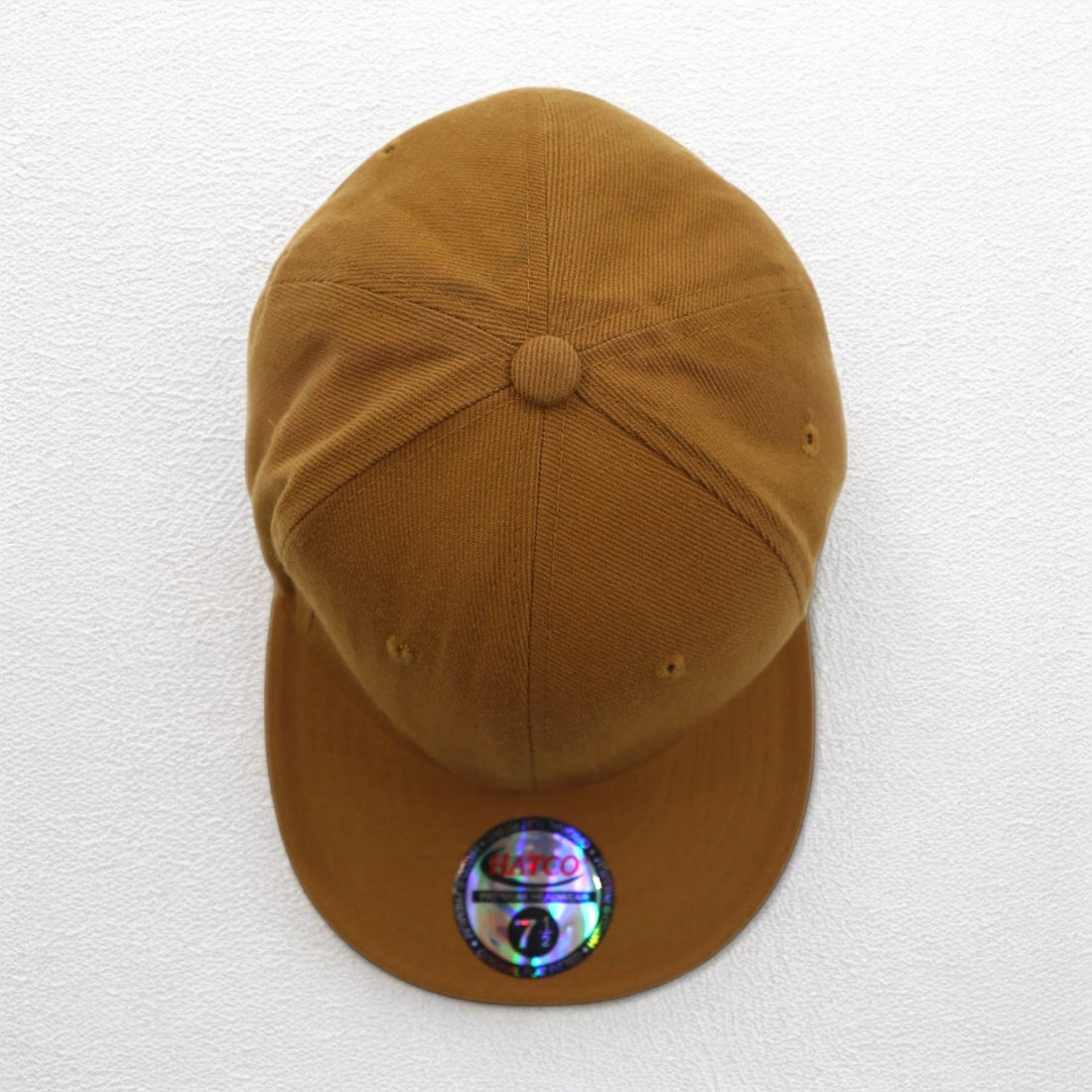 HATCO PREMIUM ORIGINAL FLAT ベースボールキャップ 59.6cm キャメル アクリル