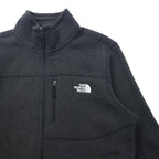 THE NORTH FACE Full Zip Fleece Jacket L Gray Polyester Logo Embroidery