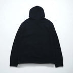 Polo Ralph Lauren 90s Reverse Weave Pullover Hoodie, Size XL, Black, with Embroidered Emblem Logo