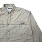 Columbia PFG Bahama II Long Sleeve Shirt Fishing Shirt XL Beige Nylon UPF 30+ Big Size BAHAMA II L/S SHIRT FM7106