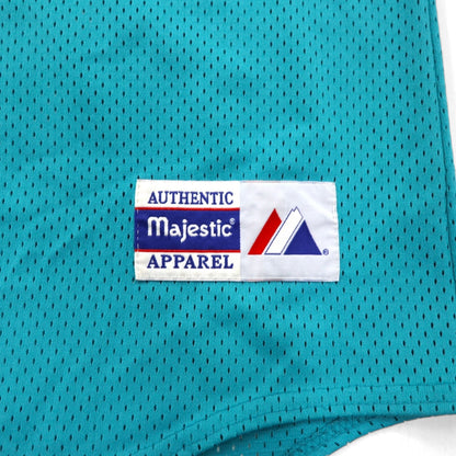 majestic 90s USA Made MiLB Mesh Baseball Shirt 2X Blue Sea Dogs Numbering