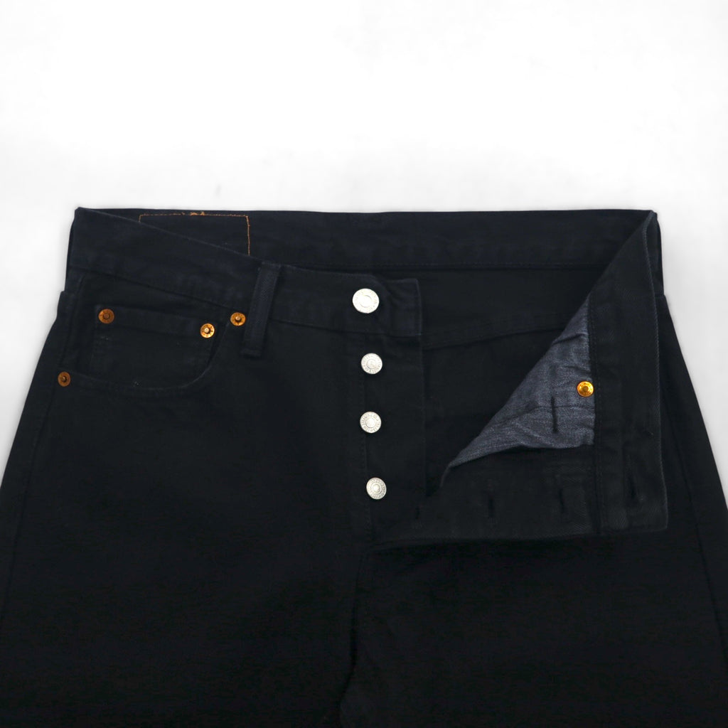 Levi's 501 デニムパンツ ジーンズ S オリジナルフィット ストレート 00501−0166 ビッグE レザーパッチ