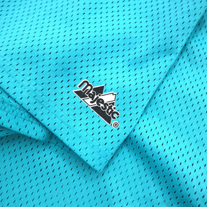 majestic 90s USA Made MiLB Mesh Baseball Shirt 2X Blue Sea Dogs Numbering