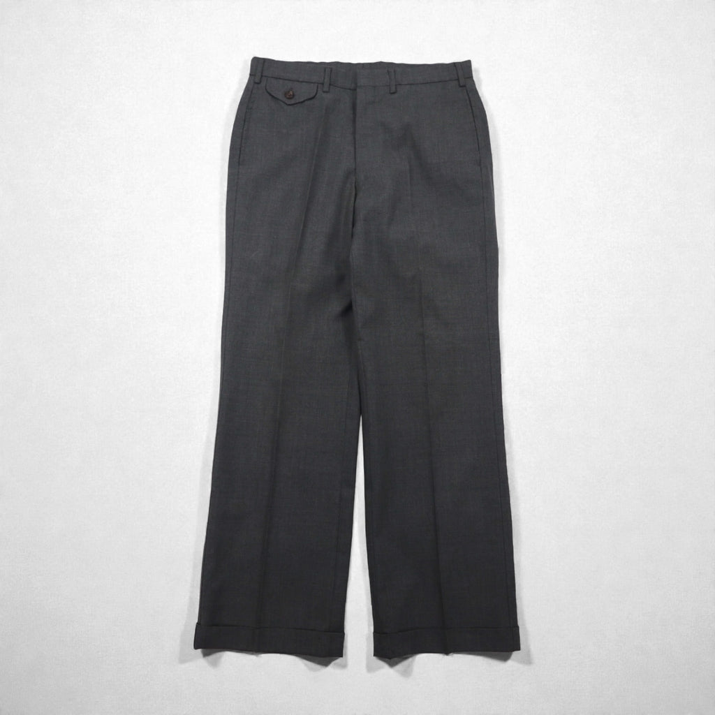 Polo Ralph Lauren 80年代 日本製 ピークドラペル ダブルブレスト セットアップ スーツ M グレー 金ボタン