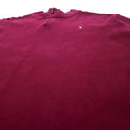 POLO RALPH LAUREN Half-Zip Sweatshirt XL Purple Cotton ESTATE RIB Small Pony Embroidery